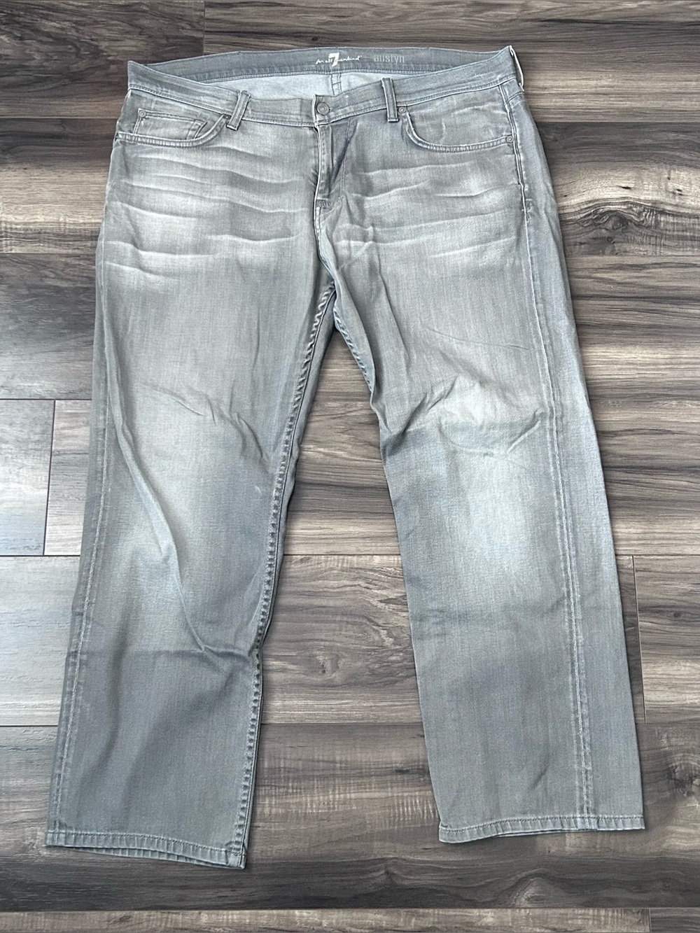 7 For All Mankind Jeans Mens Size 38x28.5 Austyn Stretch Flex Denim Pants Gray